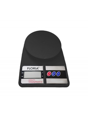 Floria ZLN 9076 digitālie virtuves svari, ietilpība 2 g–10 000 g, LCD displejs, maksimums 10 kg  Hover