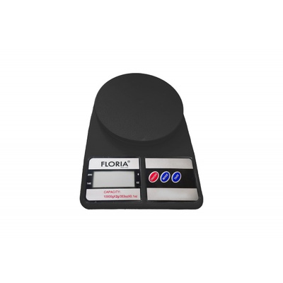 Floria ZLN 9076 digitālie virtuves svari, ietilpība 2 g–10 000 g, LCD displejs, maksimums 10 kg