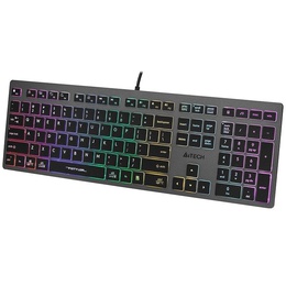 Tastatūra A4Tech 47126 FSTYLER FX60H Grey Neon Backlit