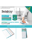  Beldray LA077677UFEU7 Antibac Clean & Fresh Cloths X 4 Hover