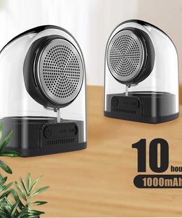  Devia Crystal series TWS speaker with silicon case (2pcs) black  Hover