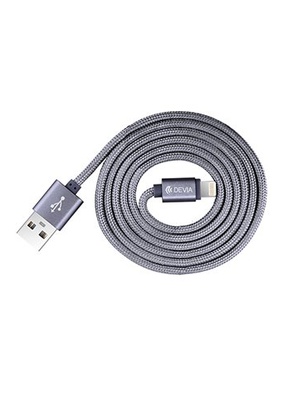  Devia Fashion Series Cable for Lightning (MFi, 2.4A 1.2M) grey  Hover