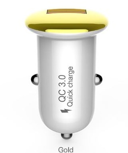  Devia Mushroom series car charger (QC3.0-18W) gold  Hover