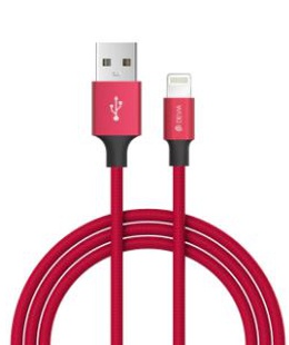  Devia Pheez series USB-C TO Lightning cable 1M red  Hover