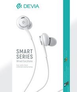 Austiņas Devia Smart Series Wired Earphone (3.5) white  Hover