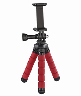  Hama 00004611 Flex Mini-Tripod for Smartphone and GoPro 14cm Red  Hover