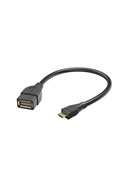  Hama 00173892 USB 2.0 Adapter Cable, OTG micro B plug - A socket 15cm black