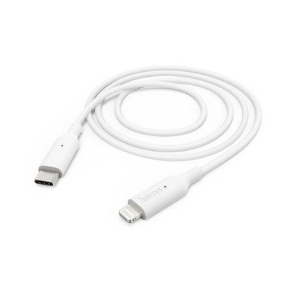  Hama 00183295 Charging/Data Cable, USB Type-C to Lightning 1m, White