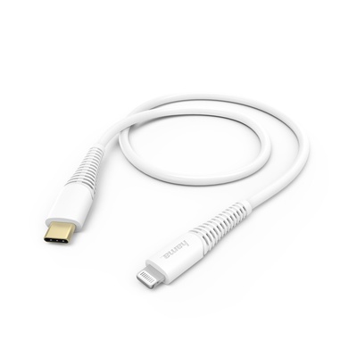  Hama 00183309 Fast Charging/Data Cable, USB-C - Lightning 1.5m, W hite