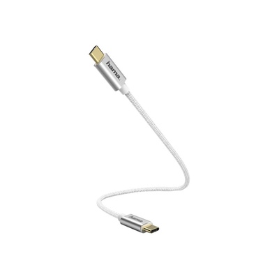  Hama 00183332 Charging/Data Cable, USB Type-C - USB Type-C 0.2m White