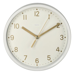  Hama 00186302 Golden Desk Clock Quiet White