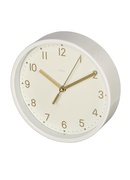  Hama 00186302 Golden Desk Clock Quiet White Hover