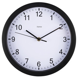  Hama 00186338 Wall clock Pure 25cm Quiet Black