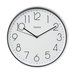  Hama 00186389 Elegance Wall Clock Black/White