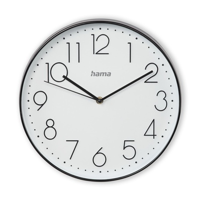  Hama 00186389 Elegance Wall Clock Black/White