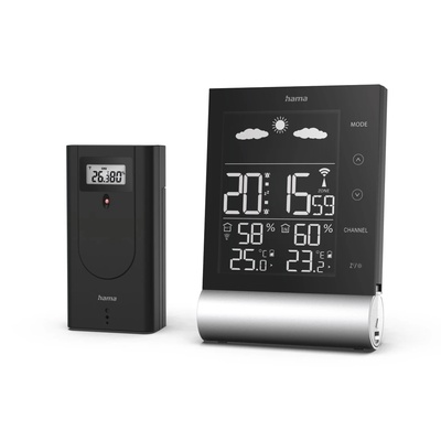  Hama 00186417 Weather Station Black Line black