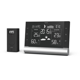  Hama 00186418 Black Line Plus Weather Station black