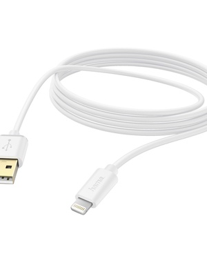  Hama 00187207 Charging/Data Cable, Lightning 3m, White  Hover