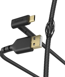  Hama 00187215 Stand Charging/Data Cable, Micro-USB 1.5m black  Hover