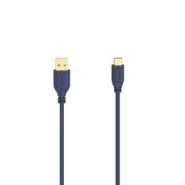  Hama 00200635 Flexi-Slim USB-C Cable 0.75m Blue Depths