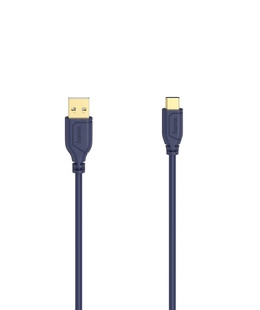  Hama 00200635 Flexi-Slim USB-C Cable 0.75m Blue Depths  Hover