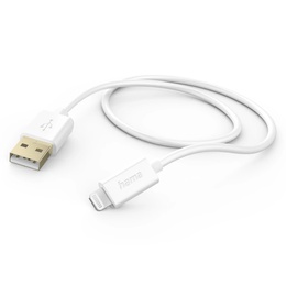  Hama 00201581 Charging Cable, USB-A - Lightning 1.5m white