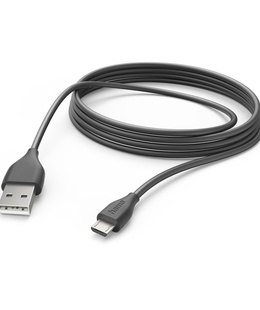  Hama 00201588 Charging Cable, USB-A - Micro-USB 3m black  Hover