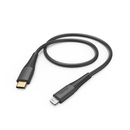  Hama 00201602 Charging Cable, USB-C - Lightning 1.5m black