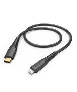  Hama 00201602 Charging Cable, USB-C - Lightning 1.5m black  Hover