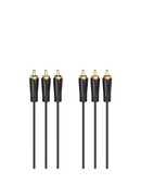  Hama 00205151 Audio/Video Cable, 3 RCA plugs - 3 RCA plugs, gold-plated 3m