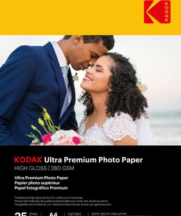  Kodak Ultra Prem Photo 280g 10.4 Glossy A4x25  Hover