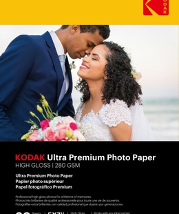  Kodak Ultra Prem Photo 280g 10.4 mil Glossy 5/7x20  Hover