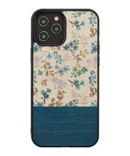  MAN&WOOD case for iPhone 12 Pro Max blue flower black  Hover