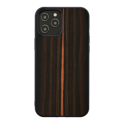 MAN&WOOD case for iPhone 12 Pro Max ebony black