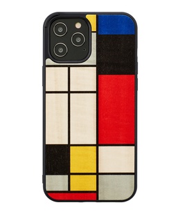  MAN&WOOD case for iPhone 12 Pro Max mondrian wood black  Hover