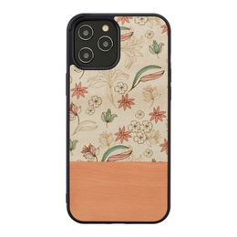  MAN&WOOD case for iPhone 12 Pro Max pink flower black