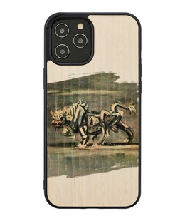  MAN&WOOD case for iPhone 12 Pro Max white bull  Hover