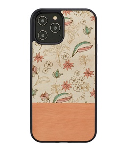  MAN&WOOD case for iPhone 12/12 Pro pink flower black  Hover