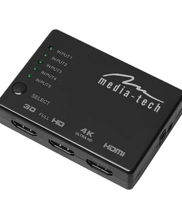  Media-Tech MT5207 5xHDMI switch 4K  Hover
