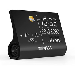  Nasa WSP1300 Black Weather Station/Speaker BT