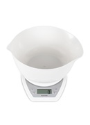 Svari Salter 1024 WHDR14 Digital Kitchen Scales with Dual Pour Mixing Bowl White