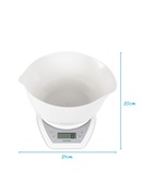 Svari Salter 1024 WHDR14 Digital Kitchen Scales with Dual Pour Mixing Bowl White Hover