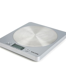 Svari Salter 1036 SVSSDR Disc Electronic Digital Kitchen Scales - Silver  Hover