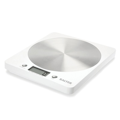 Svari Salter 1036 WHSSDREU16 Disc Electronic Digital Kitchen Scales - White