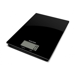 Svari Salter 1170 BKDRCEU16 Ultra Slim Glass Digital Kitchen Scale - Black
