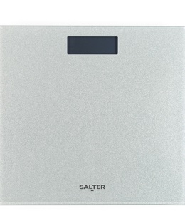 Svari Salter 9037 SVGL3RCFXAS Glitter Glass Personal Bathroom Scale - Silver  Hover