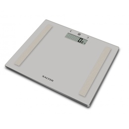 Svari Salter 9113 GY3R Compact Glass Analyser Bathroom Scales - Grey