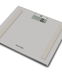 Svari Salter 9113 GY3R Compact Glass Analyser Bathroom Scales - Grey  Hover