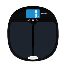 Svari Salter 9192 BK3R Curve Bluetooth Smart Analyser Bathroom Scale black