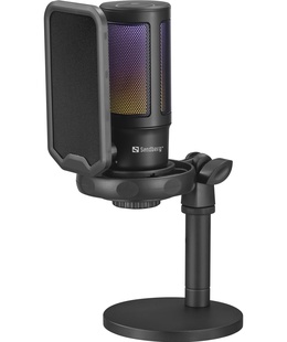 Austiņas Sandberg 126-39 Streamer USB Microphone RGB  Hover